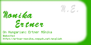 monika ertner business card